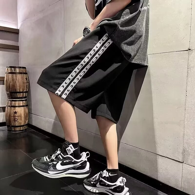 Men's Casual  Baggy Trim Track Shorts (Multiple Colors)