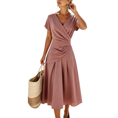 V-neck Skirt Women's Two-piece Set
