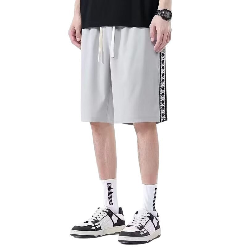 Men's Casual  Baggy Trim Track Shorts (Multiple Colors)
