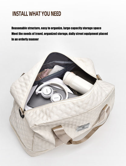 Multi-Functional Crossbody Gym Bag - Dry-Wet Separation, Large Capacity For Travel, Workout & Business Trips - Waterproof Sports Duffle Bag