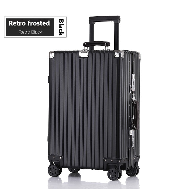 Aluminum Magnesium Luggage Password Trolley Case (Multiple Colors)