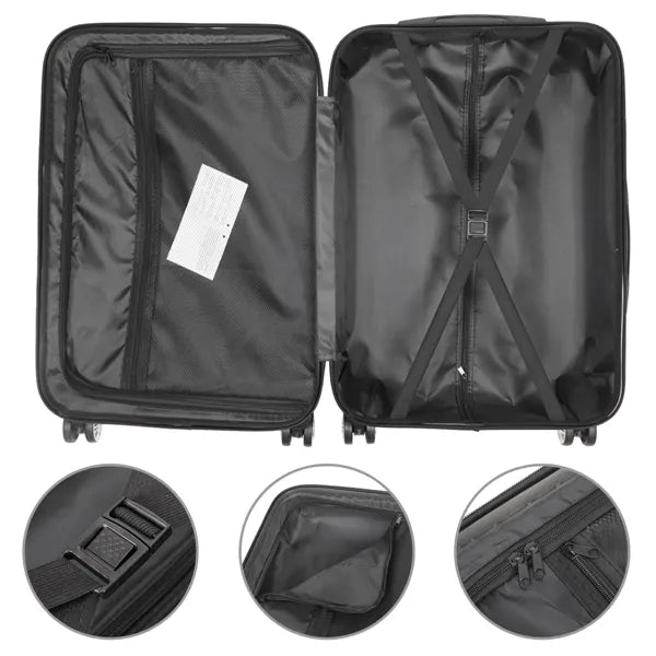The Cloud Collection: 3-Piece Hardshell Suitcase Set (White)