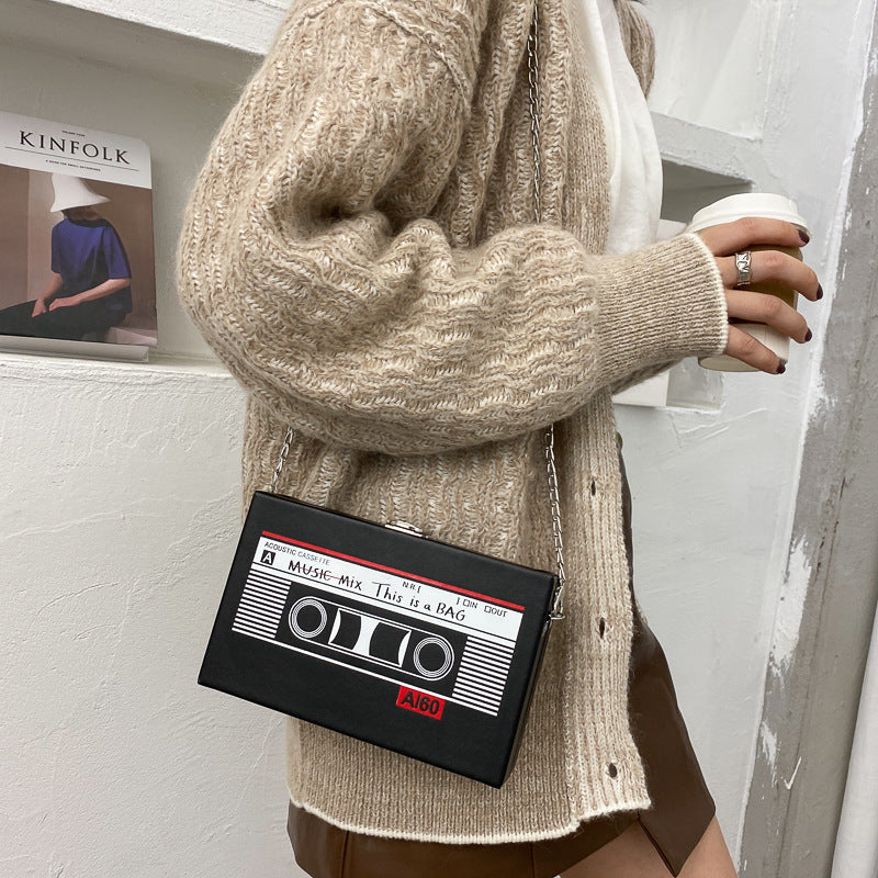 Crossbody Cassette Tape Purse (Multiple Colors)
