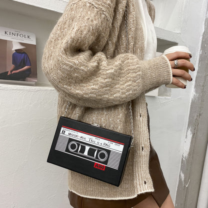 Crossbody Cassette Tape Purse (Multiple Colors)