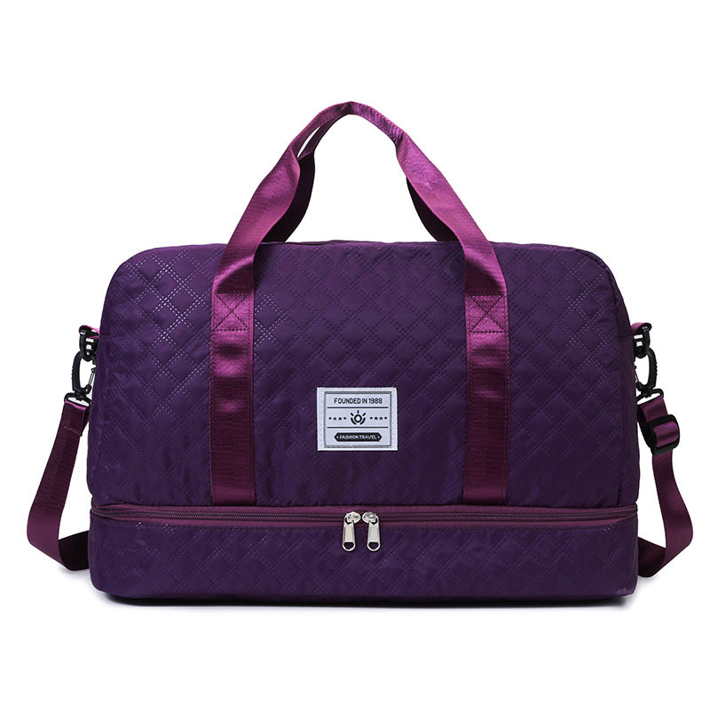 Multi-Functional Crossbody Gym Bag - Dry-Wet Separation, Large Capacity For Travel, Workout & Business Trips - Waterproof Sports Duffle Bag