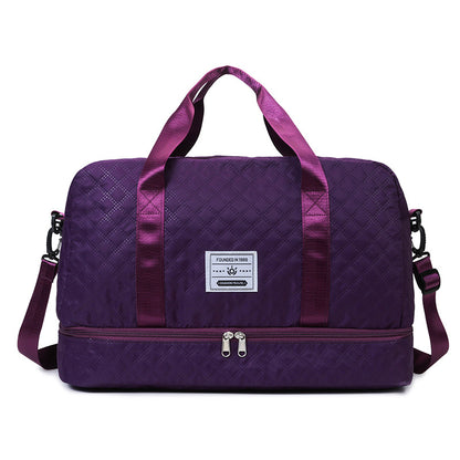 Multi-Functional Crossbody Gym Bag - Dry-Wet Separation, Large Capacity For Travel, Workout & Business Trips - Waterproof Sports Duffle Bag