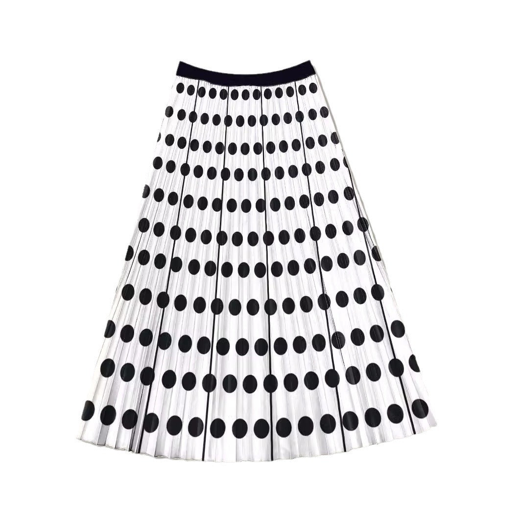 Slimming Pleated Skirt Printed (Multiple Styles/Colors)